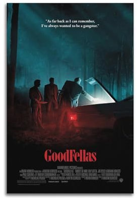 ZaMouss Filmposter GoodFellas auf Leinwand, Wandkunst, Dekoration, Wohnzimmer, Schlafzimmer, Dekoration, Poster, 30 x 45 cm, ungerahmter Stil