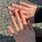MrCuvaryas 24 Stück French Tip Press on Nails Kurz, Nägel zum Aufdrücken, Squoval Nude Natürlich Weiß French Fake Nails mit Nagelkleber für Frauen Nail Art (Black French, 12 Größe)