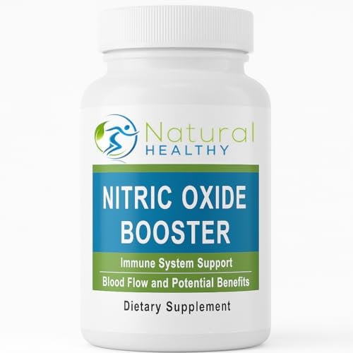 Nitric Oxide 120 Capsules - Nitric Oxide Booster - Vegan Capsules - Enhance Performance and Blood Flow