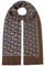 Stetson Fine Paisley Wollschal - Stilvolles Kunstwerk - 100% Wolle - Unisex - Herbst und Winter braun-blau One Size