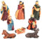 Krippenfiguren, 8 Teile/satz, Harz-Krippenset mit Jesuskind und Tieren, realistische Krippenszene, Weihnachtsdekorationen, Weihnachtskrippensets für Heimdekoration, Weihnachtsdekorationen, Weihnachtsf