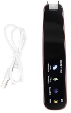 Scan Reader Pen, Tragbares Übersetzergerät OCR Digital Translator Dictionary Pen Unterstützt Englisch Chinesisch Deutsch Französisch Japanisch Koreanisch Kantonesisch für das (1)