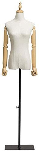 JFNHUTL Schneiderpuppe zum Nähen, für Damen, Schneiderpuppen, Schaufensterbüste, Metallsockel, geeignet für Kleidung und Schmuck, professionelle Schneiderpuppe, weibliche Schauf
