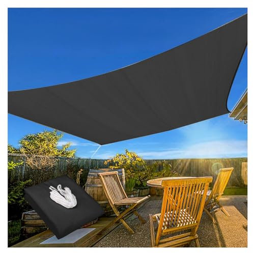 Toldo parasol negro de 2 m x 3 m, impermeable, transpirable, resistente a los rayos UV, fácil de instalar, con kit de herramientas, ideal para cubierta de tienda de campaña de patio