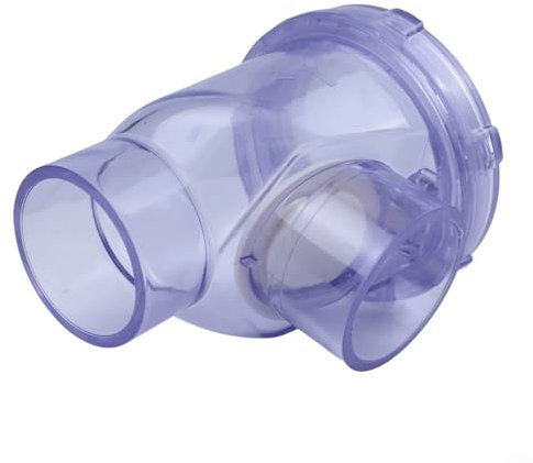 HavenDomicile Clapet anti-retour en PVC - 50 mm - Valve horizontale verticale pour systèmes de drainage industriels domestiques (B)