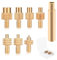 7 Pièces Pointe Fer à Souder Filetés Kit pour Inserts Filetés M2 M2.5 M3 M4 M5 M6 M8 Panne de Fer Souder à Fusion Outil Insertion Thermique Laiton pour 3D Weller ST T18 900M Impression avec Adaptateur