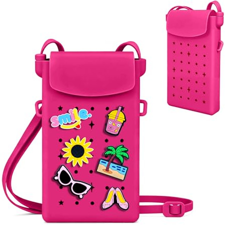 Oudizz Bolso bandolera de silicona para mujeres y niñas