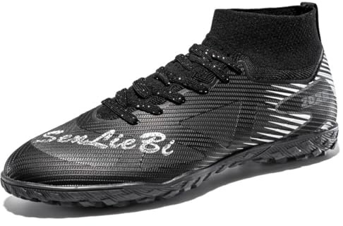Football Boots Mens Astro Turf Soccer Shoes Boy's High Top Athletic Football Trainers Sport Sneakers Shoes