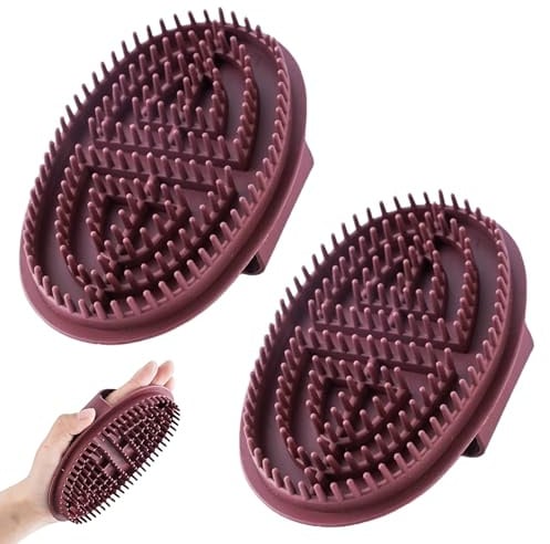2 Stücke Massagebürste Körper,Meridian Bürste,Körpermassagebürste,Massage Brush,Meridianbürste,Meridian-Bürste,Ganzkörper Entspannung,Massagekamm,Gua Sha Körper,Entfernt Feuchtigkeit und Kälte