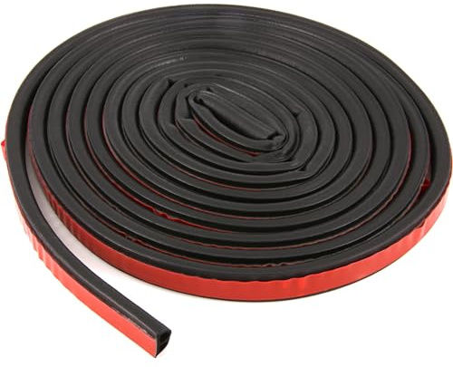 Recambo Gummidichtung B-Typ | 12 mm x 3m | In schwarz | Zum Abdichten der vorgesehenen Fuge | Selbstklebend zur einfachen Befestigung