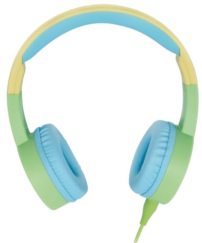 BLAUPUNKT Kids Kopfhörer KKH10 Multicolor, Kinderkopfhörer mit Kabel, 3,5 mm Klinke AUX, Lautstärkebegrenzung für Kinderohren, Kopfhörer für Toniebox, Tablet, Schule & Reisen