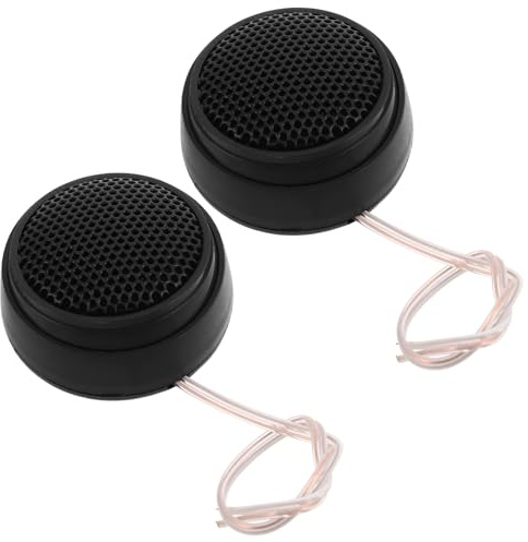 HOMOBABE Tweeter per Auto in Plastica Nera Cupola Mini ad Alta Efficienza, Facile Installazione e Suono Cristallino per Sistema Audio Veicolare