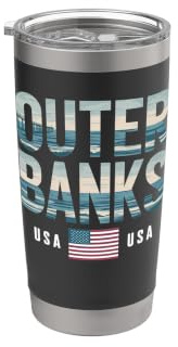 Outer Banks, Motiv: Küstenkrabben, USA Doppelwandiger Edelstahl-Thermobecher