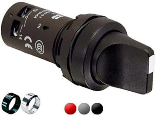 ABB C3SS1 Wahlschalter 3-Stufen Kurzer Griff / 1A IP 66, 1-poliger Umschalter, Packung a 10 Stück