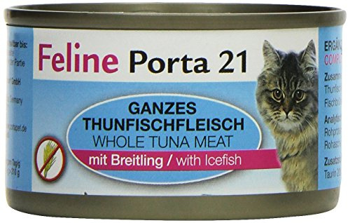 Feline Porta Katzenfutter Feline Porta 21 Thunfisch plus Breitling 90 g, 12er Pack (12 x 90 g)