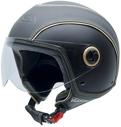 NZI Celebrities Motorradhelm, Schwarze Gummischicht, 57