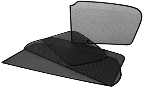 Fahrzeugspezifische Sonnenschutz Blenden passend für Opel Corsa D 3-türer ab 10/2006/Corsa E 3-tür 2014-10/2019 Komplett-Set AZ17001900