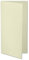 ARTOZ 25x DIN Lang Faltkarten - Creme (Chamois) gerippt 210 x 105 mm Klappkarten - Blanko Doppelkarte mit 220 g/m² edle Egoutteur-Rippung