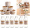 Absofine Vintage Leinwand Natürliche Sackleinen Spitzeband Rolle mit Weisse Spitzen Hessische Jute Band Handwerk Farbband für Handwerk Hochzeit DIY Scrapbook Haus Deko