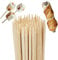 Relaxdays Pics brochettes bambou set de 100 accessoires barbecue grill guimauve 90 cm de long, nature