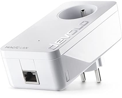 Devolo Magic 2 LAN - Adaptador de Red CPL 2400 Mbit/s, Ethernet Gigabit, IEEE 802.1p/802.3/802.3ab/802.3u/802.3X, Blanco, 1 Pieza