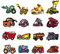 Car Iron on Patches Excavator, Racing car, Fire Truck Iron on Patches, Woohome 16 PCS Car Sew-on Applique Sew On Patches for Kids DIY Crafts Clothing Jeans Jackets Bags Iron-on Repair Kit