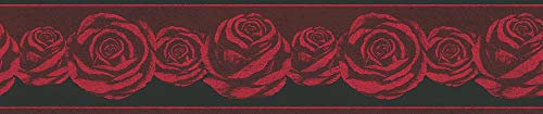 A.S. Création Bordüre Only Borders 10 Borte 5,00 m x 0,13 m rot schwarz Made in Germany 368621 36862-1