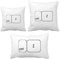 DIYthinker Tastatursymbol ctrl Z Wurf Kissen Set Einfügen Kissen Cover Home Sofa Dekor Geschenk