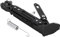 Ständer Seitenständer, universeller Motorrad Kickstand Seitenständer verstellbarer fußseitiger Stützständer für 155 2015-2016 N- 125(Schwarz)