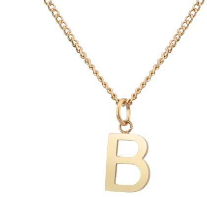 GD GOOD.designs Halskette mit Buchstaben Anhänger B Bärbel Babette Barbara Beate Beatrix Berit Bertha Bettina Bianca Bastian Bela Ben Benedikt - Valentinstag-Geschenk für Sie und Ihn