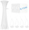 Bolatus 100 Stück Kabelbinder + 100 Stück Selbstklebende Kabelbinderhalter Kabel Binder Nylon Kabelbinder Set für Kabelmanagement Hause und Büro(150 x 2mm Weiß)