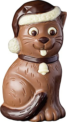 Confiserie Weibler Schokolade Weihnachten | Xmas Geschenk für Frauen Männer und Kinder | Weihnachtskatze - Winterkatze, 75g