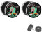 Treuheld® Silberner Fake Plug Einhorn mit Spruch - Bild Ohrstecker mit Motiv - für Damen, Herren und Kinder - Anzahl: 1 Paar (2 Stück)