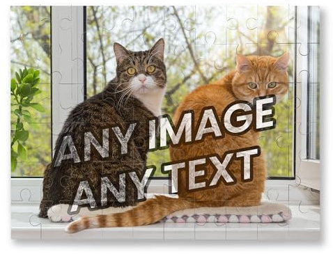 Personalised Jigsaw Puzzle, 120 Pieces A4 sized with your Photo/Message Gift