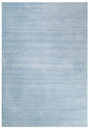 Wecon Home Kuschelig weicher Esprit Hochflor Teppich, bestens geeignet fürs Wohnzimmer, Schlafzimmer und Kinderzimmer LOFT(80 x 150 cm, hellblau meliert)