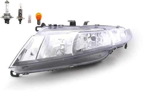 Johns, Scheinwerfer Halogen Front passend für Honda Civic 01/2006- Links + Leuchtmittel