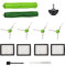 Ricambi e accessori per pulitori robotici iRobot Roomba I E J Serie: j7, i7, i6, i3, i4, i2, i5, i8, i1+ / Plus, e5, e6-1 set spazzola rotante, 1 ruota girevole, 4 filtri, 4 spazzole laterali.