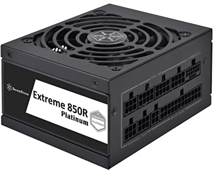 SilverStone Technology Extreme 850R Platinum Cybenetics Platinum 850W SFX12V 4.0 (ATX 3.0) y PCIe 5.0 SFX Fuente de alimentación, SST-EX850R-PM