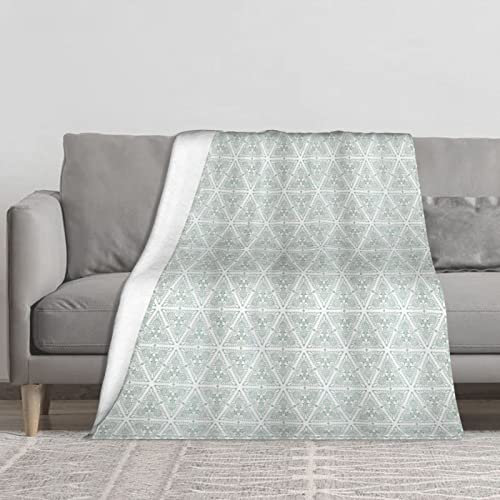 YINGD Flanell-Decken für Bett, klassischer Jugendstil-Stil, Blumenmuster mit Renaissance-Inspirationen, Überwürfe und Decken für Sofa, 125 cm x 100 cm