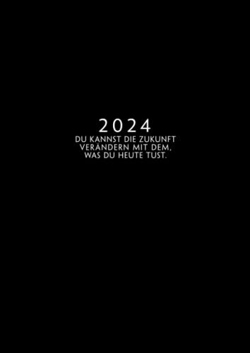 2024: Terminkalender mit Uhrzeiten 5 Uhr – 23 Uhr täglich | 1 Woche auf 2 Seiten mit Zeit | A4 Wochenplaner mit Zeiteinteilung | Kalenderbuch Planer ... Jahresplaner | Soft-Cover du kannst alles