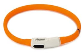Beeztees Safety Gear Dogini - Hundehalsband - USB - Orange - 35x10 cm