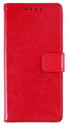 LCEHTOGYE Hülle für Motorola Edge 40 Pantone, Handyhülle Hochwertige Bumper Schutzhülle Cover PU Case Handytasche für Motorola Edge 40 Pantone - Rot1