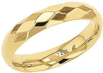 Amor Ring Edelstahl Unisex Damen Herren Ringe, Gold, Kommt in Schmuck Geschenk Box, 2037335