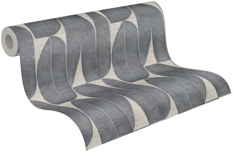 Livingwalls Carta da parati 396583 con foglia di banano beige - Alta qualità con motivi floreali - Opaca per stanze varie - 10,05m x 0,53m - Made in Germany