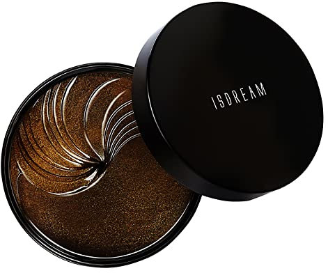 Augenpads Gegen Augenringe Entfernen Und Falten Hyaluronsäure Eye Pads Isdream Augenringe Entfernenn Anti-Aging Augenpflege Für Damen & Männer Black, 30 Paar