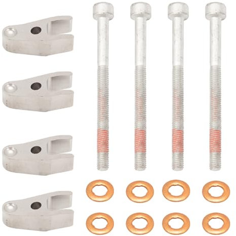 FanPaYY 4 Set Fuel Injector Holder Cylinder Screw Sealing Ring 6110170139 für W202 W203 W204 W164 W169 W639 Sprinter 906 W903, Düsenhalter Halter Einspritzdüse Zylinderschraube A6110170139