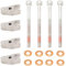 FanPaYY 4 Set Fuel Injector Holder Cylinder Screw Sealing Ring 6110170139 für W202 W203 W204 W164 W169 W639 Sprinter 906 W903, Düsenhalter Halter Einspritzdüse Zylinderschraube A6110170139