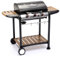 Barbecue a Gas GPL 3 Fuochi 122x57x98 cm in Acciaio Nero
