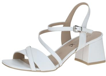 Caprice Damen Sandalen mit Absatz aus Leder Festlich