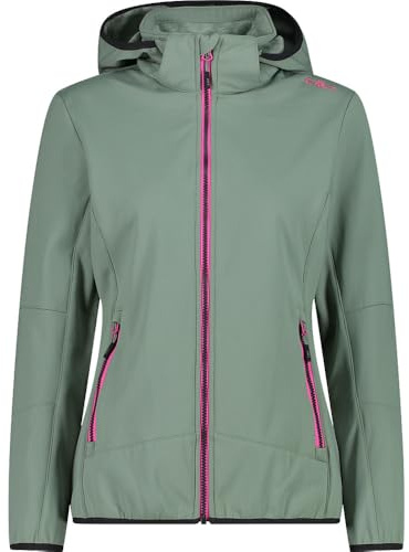 CMP, JACKET ZIP HOOD, 32A0456, Light Green, D36, Woman